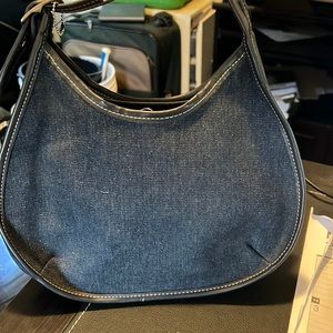 Small denim shoulder bag